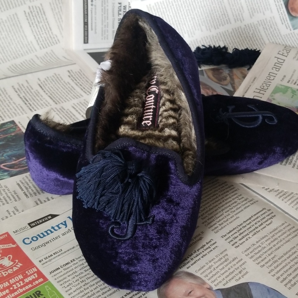 Juicy Couture Velvet Slippers